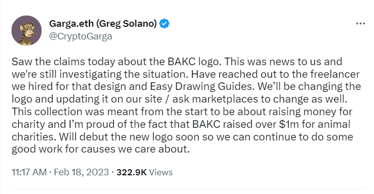 Yuga Labs 在收到关于 BAKC Logo 的版权指控后更改图标