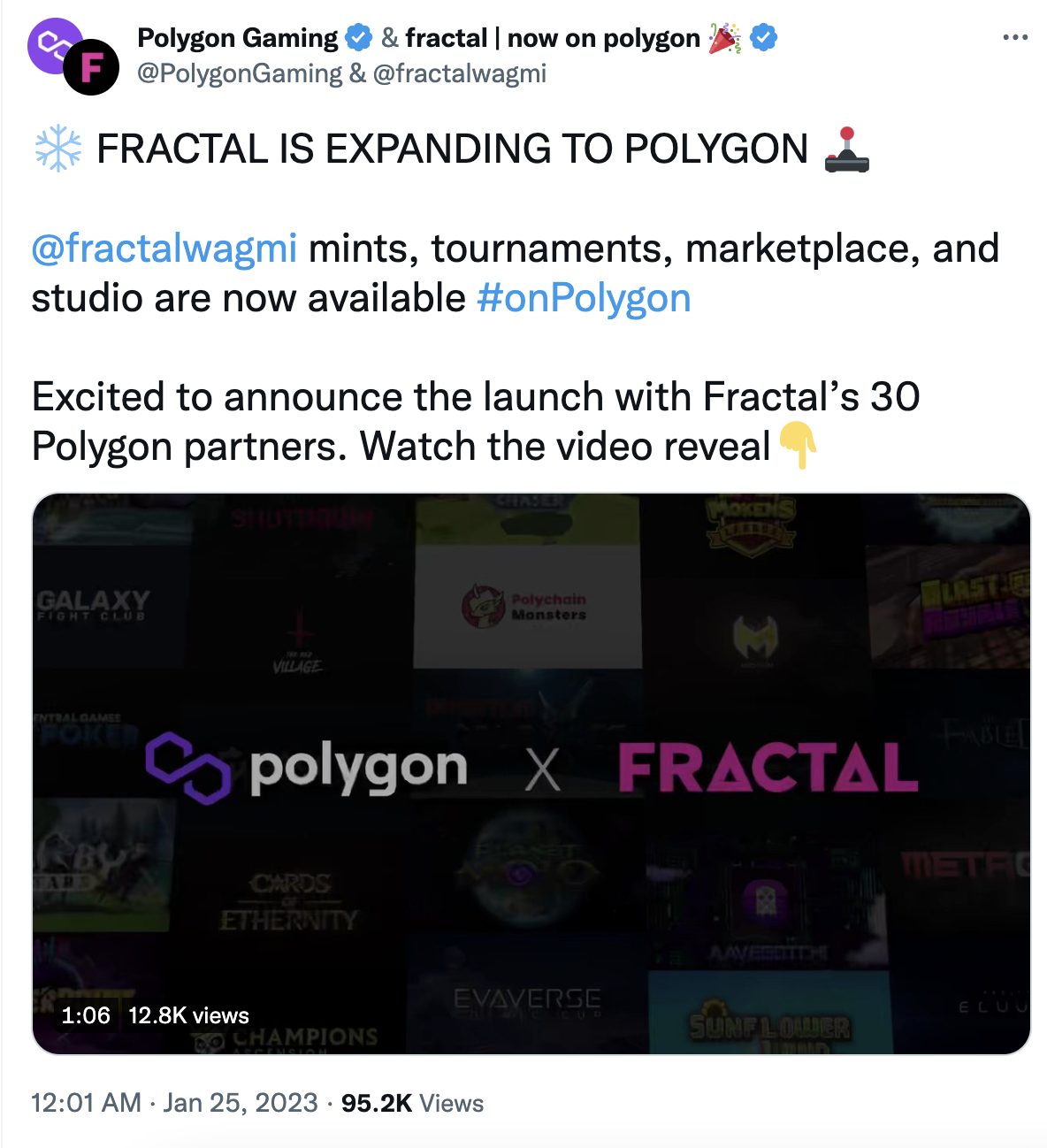 Twitch 联合创始人推出的 Web3 游戏 NFT 市场 Fractal 现已扩展至 Polygon